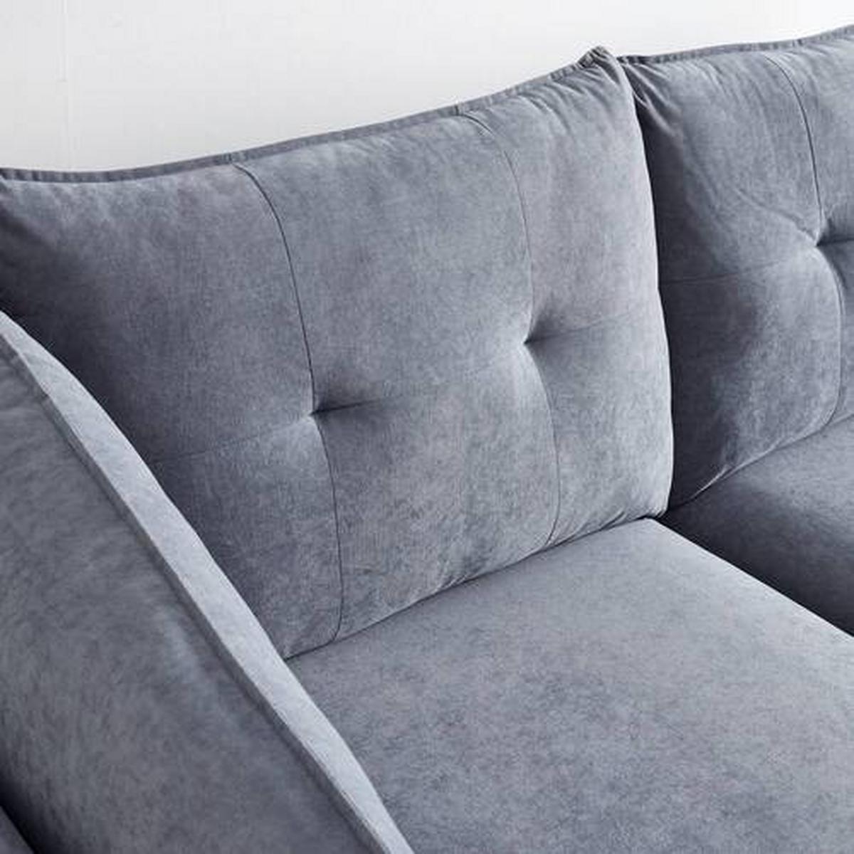 Coltar SANDRO - gri, Modern, lemn/metal (258/86/160cm) - Bessagi Home