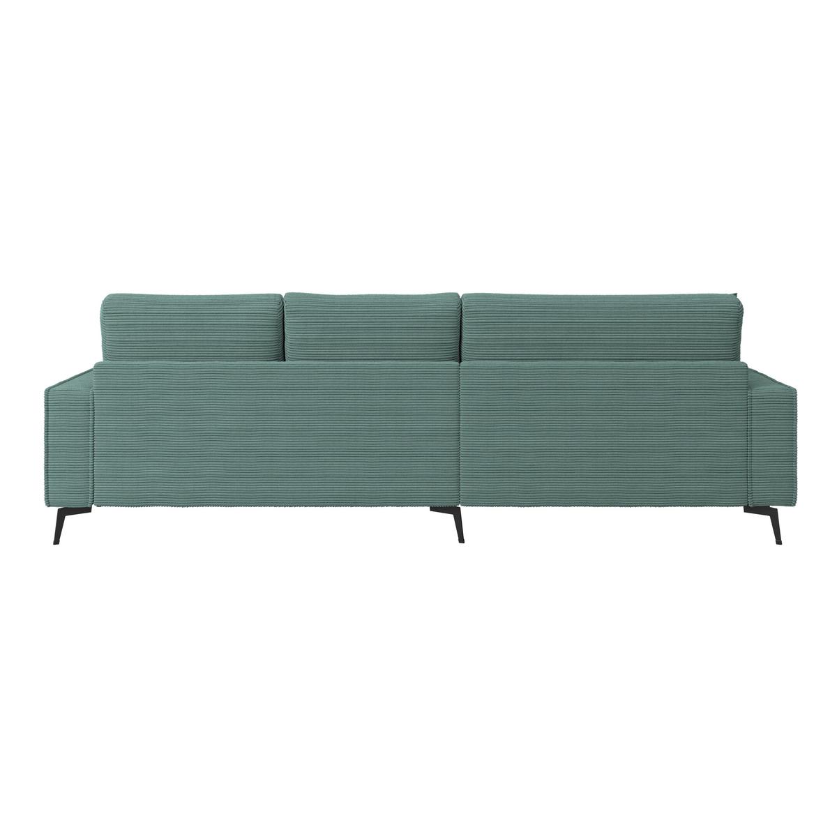 Kutna Garnitura Zero - boje petroleja/crna, Trend, tekstil (173/286cm)