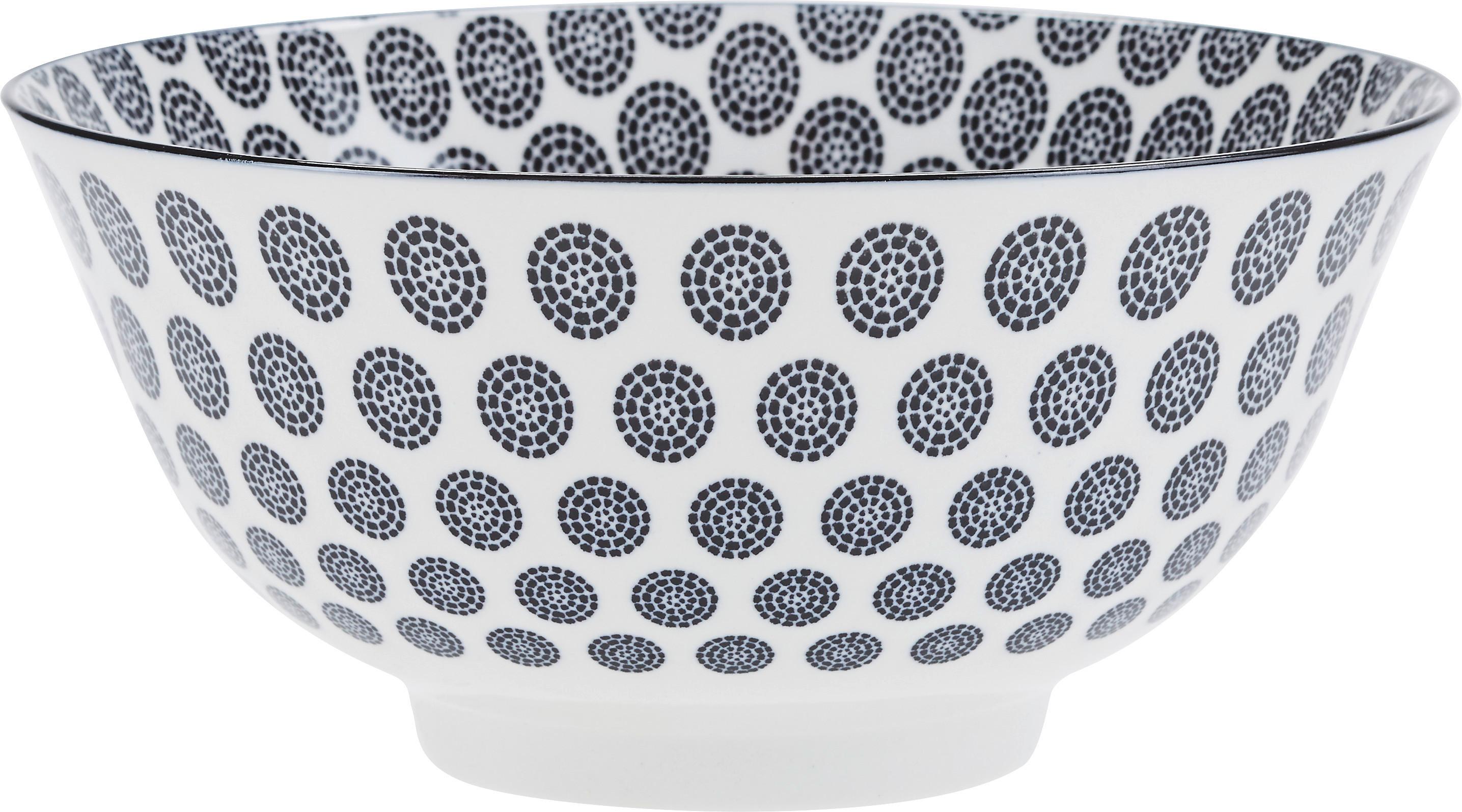 FRUKOSTSKÅL SHIVA -AKT- - vit/svart, Lifestyle, keramik (15,5/7,5cm) - Modern Living