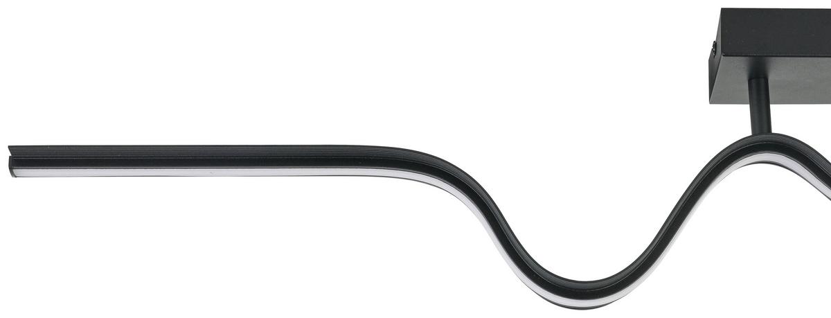 LAMPA SUFITOWA BEATRIX - czarny, Trend, tworzywo sztuczne/metal (100/8/20,5cm) - Collett's Monde