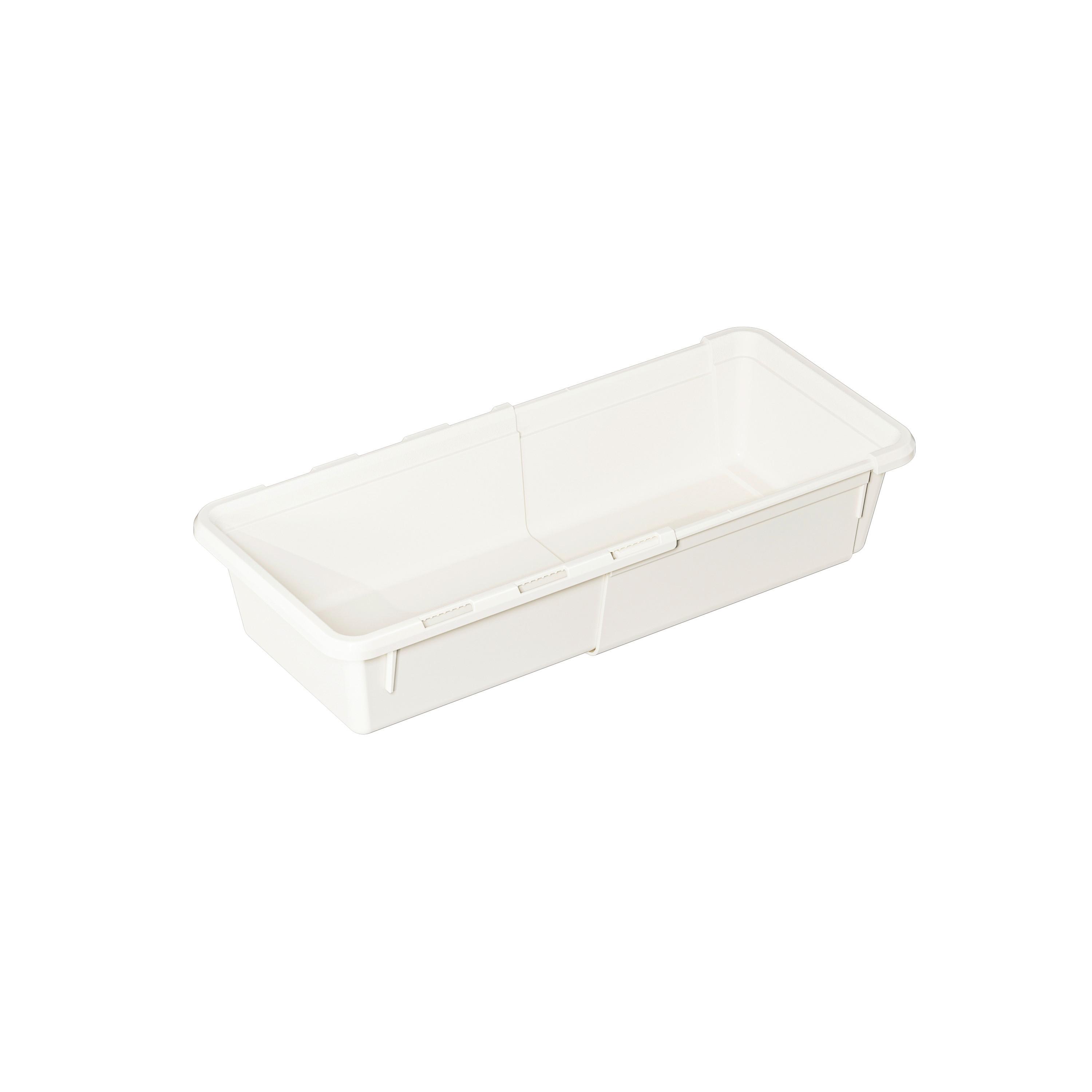LÅDINDELNING VARIO - M - vit, Klassisk, plast (18,5-28/12,5/6cm) - Mömax