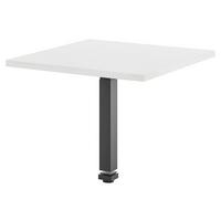 Schreibtischplatte Big Profi Office Schwarz/weiss - Weiss/Schwarz, Modern, Holzwerkstoff/Metall (80/68-88/80cm) - Mömax