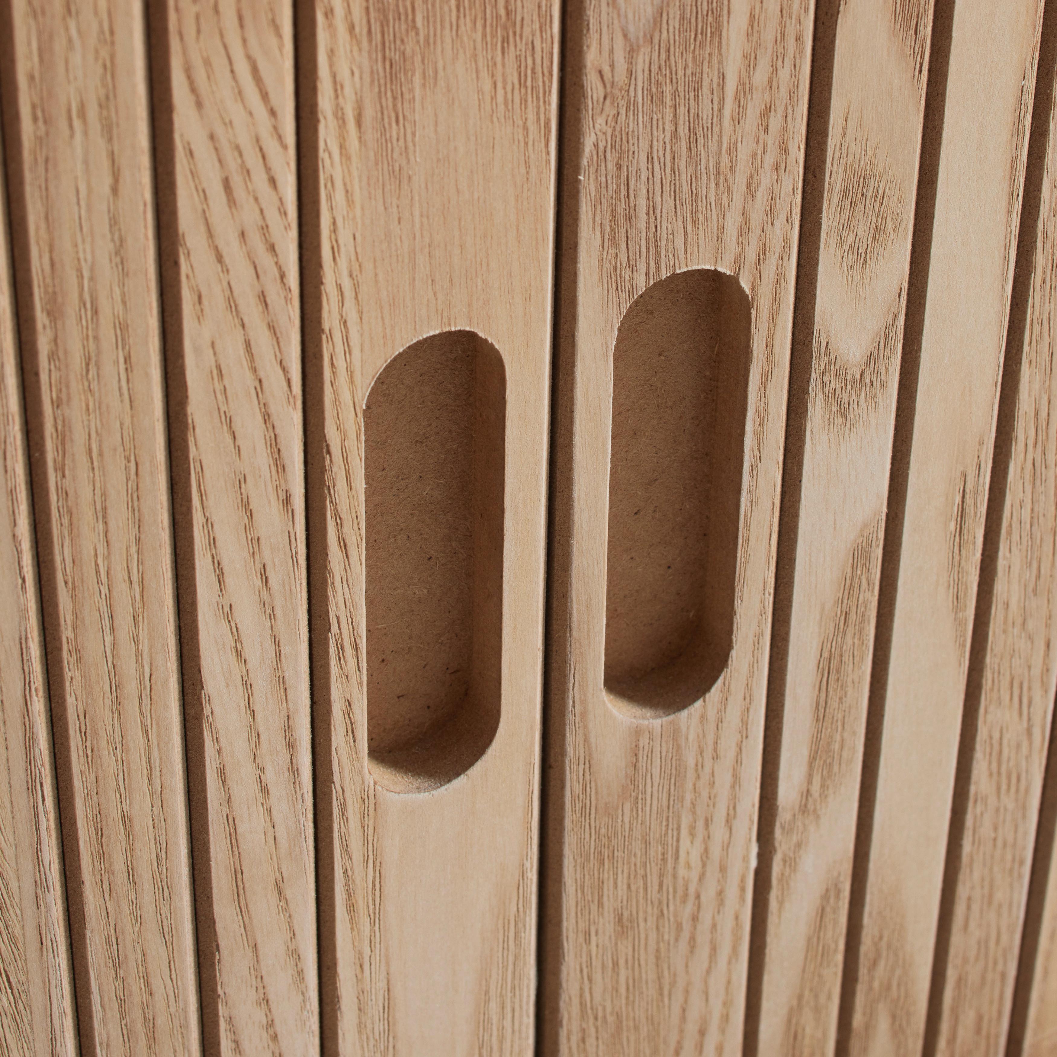 SIDOBORD SKANDY - naturfärgad, Modern, trämaterial/trä (40/50/30cm) - Premium Living