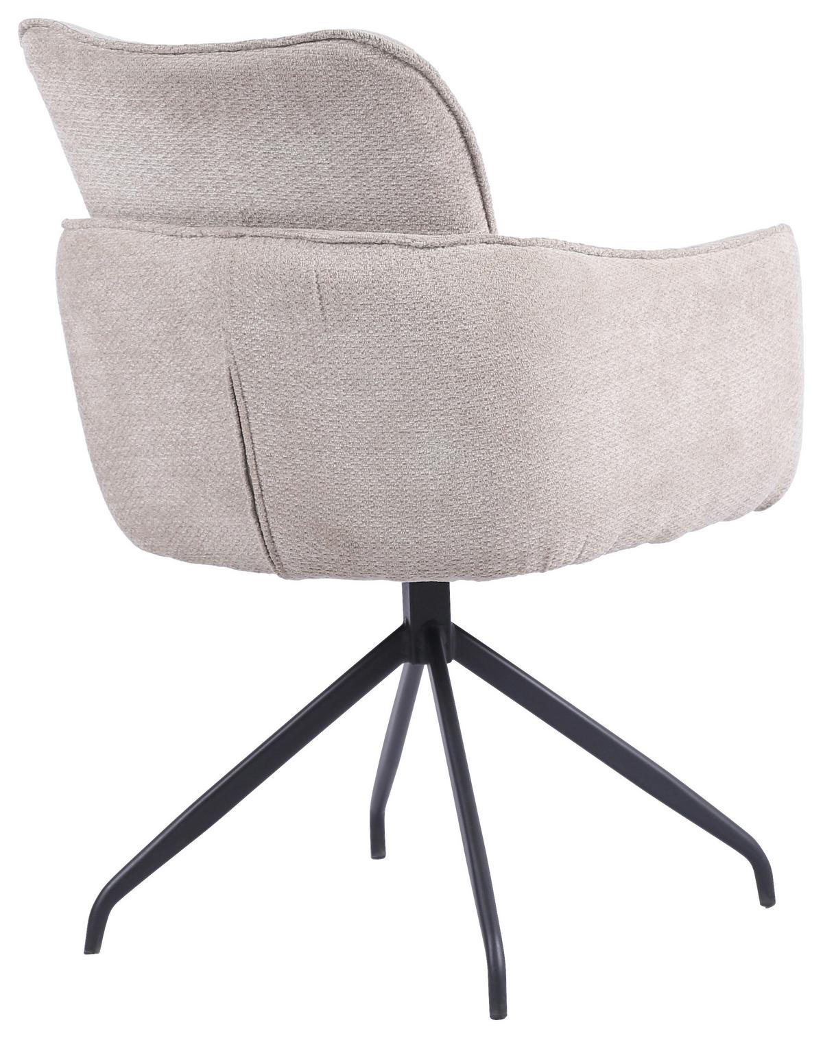 Stolica Lord - bež/crna, Basics, drvo/metal (59/88/63cm) - Premium Living