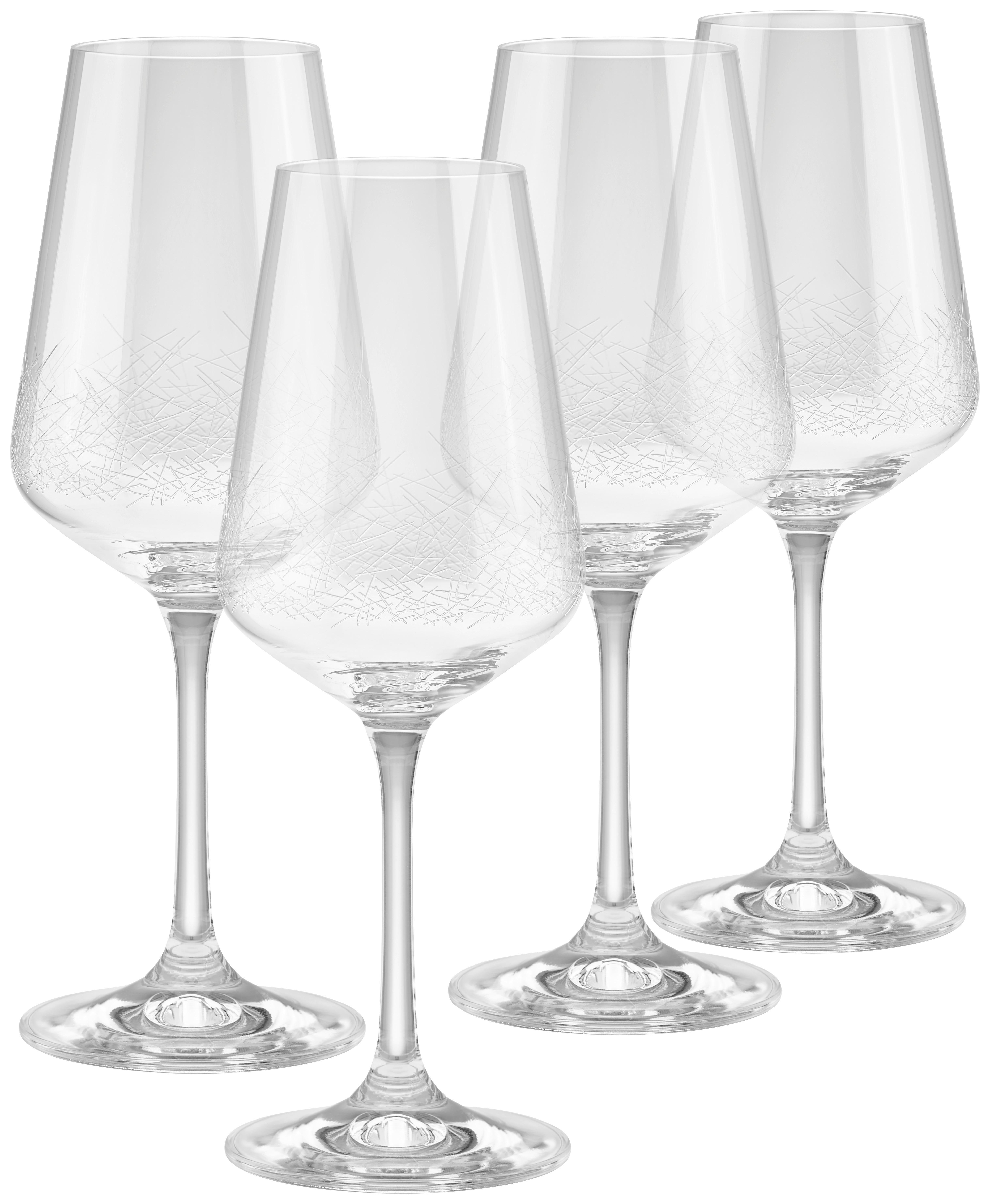 Set Kozarcev Crystal Chic - 350ml - prozorna, Moderno, steklo (0,35l) - Premium Living