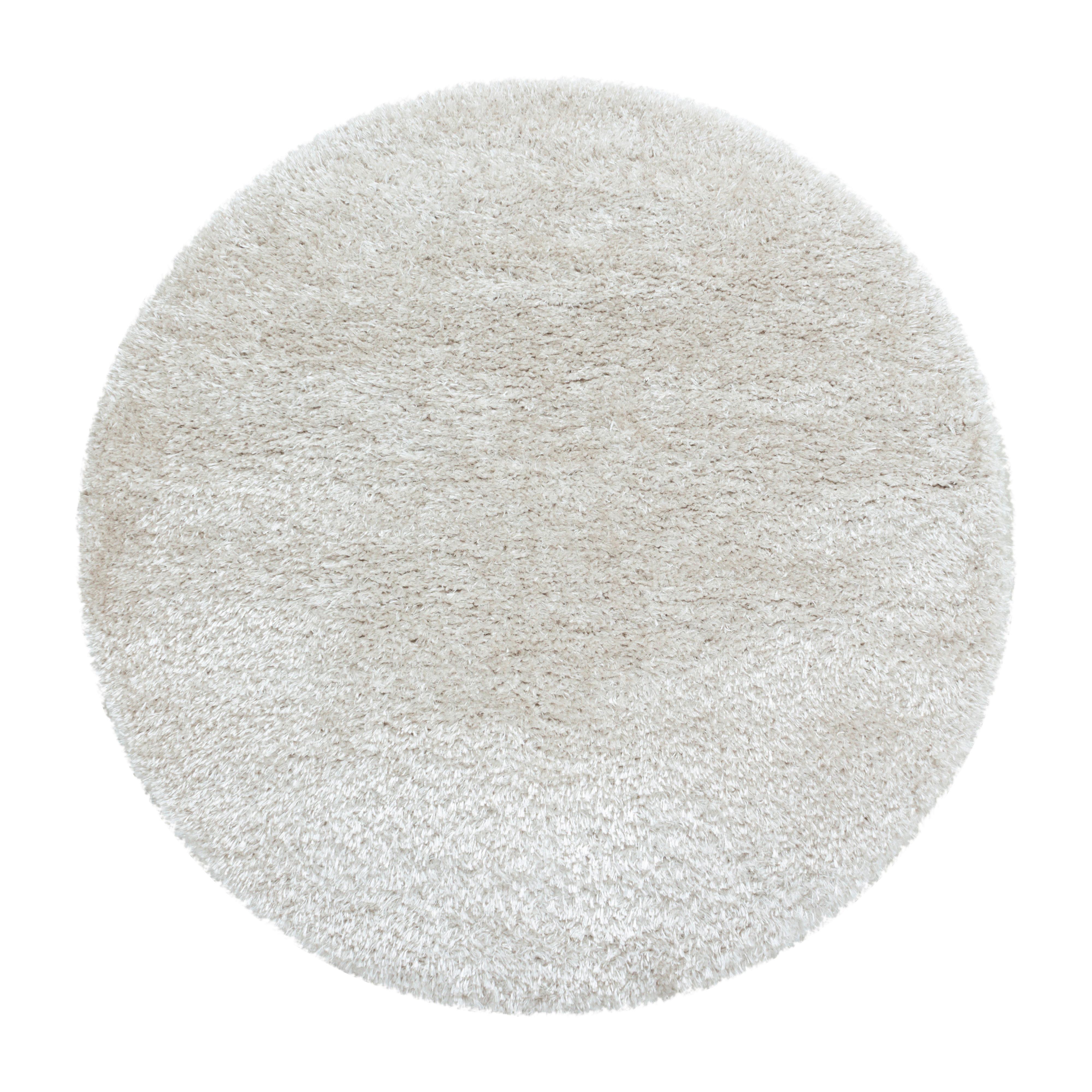 Hochflorteppich Brilliant Naturfarben Ø ca. 80cm - Naturfarben, Basics, Textil (80cm)