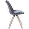 STOEL LILLY 2 -BASED- - Natuurlijke kleuren/Antraciet, Modern, Hout/Textiel (49/85/57cm) - Based