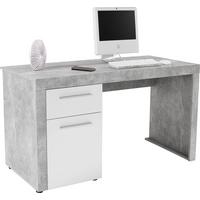 Masă de birou Focus - alb/gri, Modern, lemn (148,9/75,5/60cm) - Modern Living