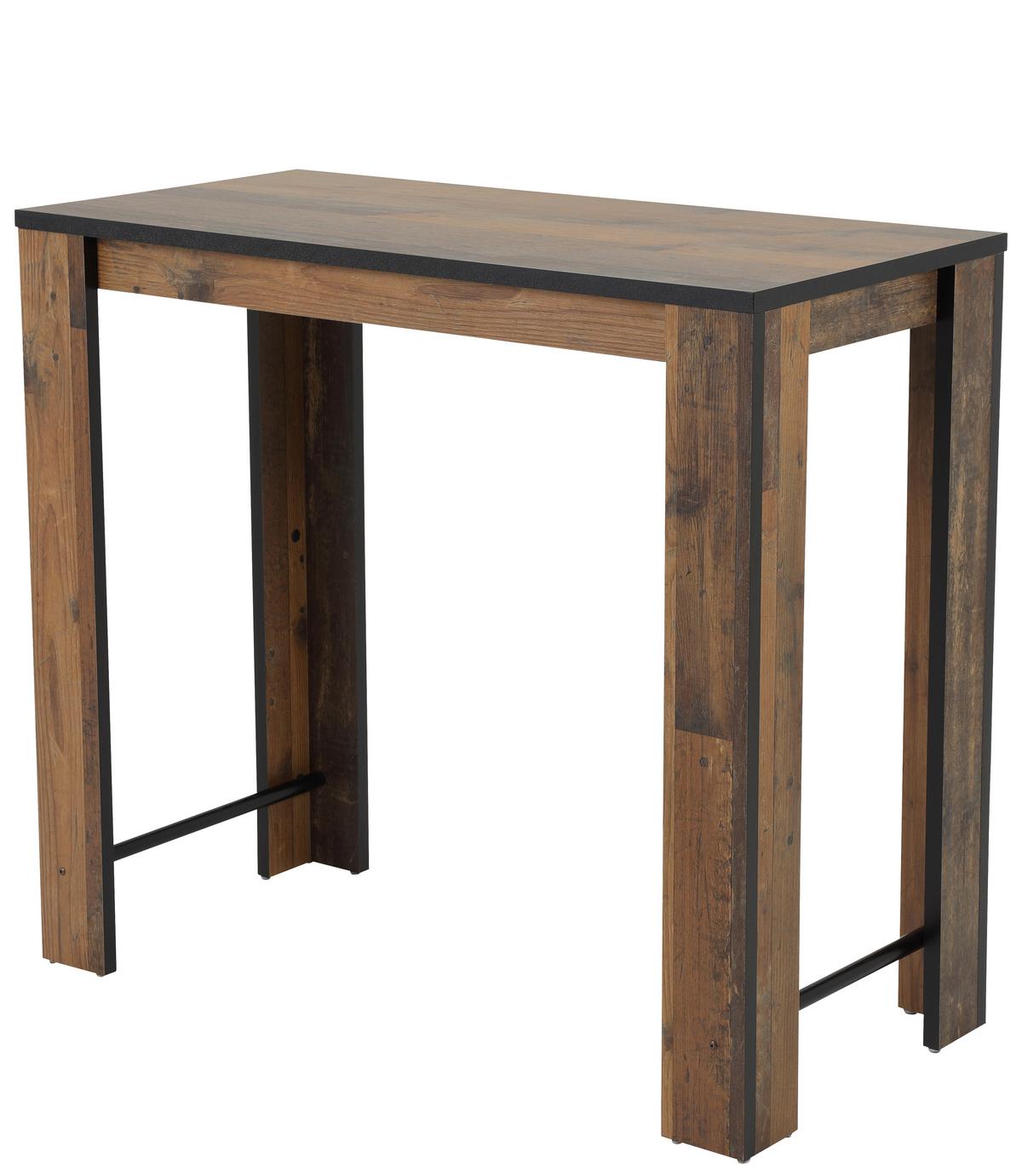 BARTISCH FRIEDA II BT - Dunkelbraun/Schwarz, MODERN, Holzwerkstoff/Metall (120/58/108cm) - MID.YOU