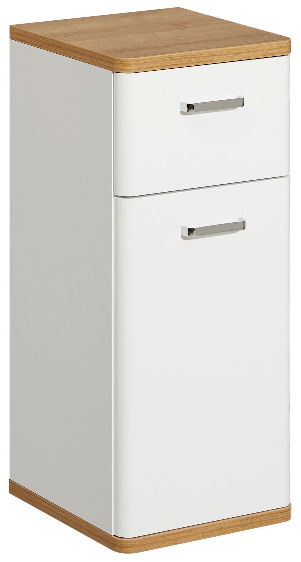 SZAFKA DOLNA NALA - kolor dębowy/biały, Konventionell, materiał drewnopochodny (30/72/33cm) - Xora