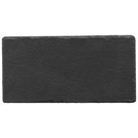 Servierplatte Stoney in Schwarz - Schwarz, MODERN, Kunststoff/Stein (30/15/0,7cm) - Zandiara