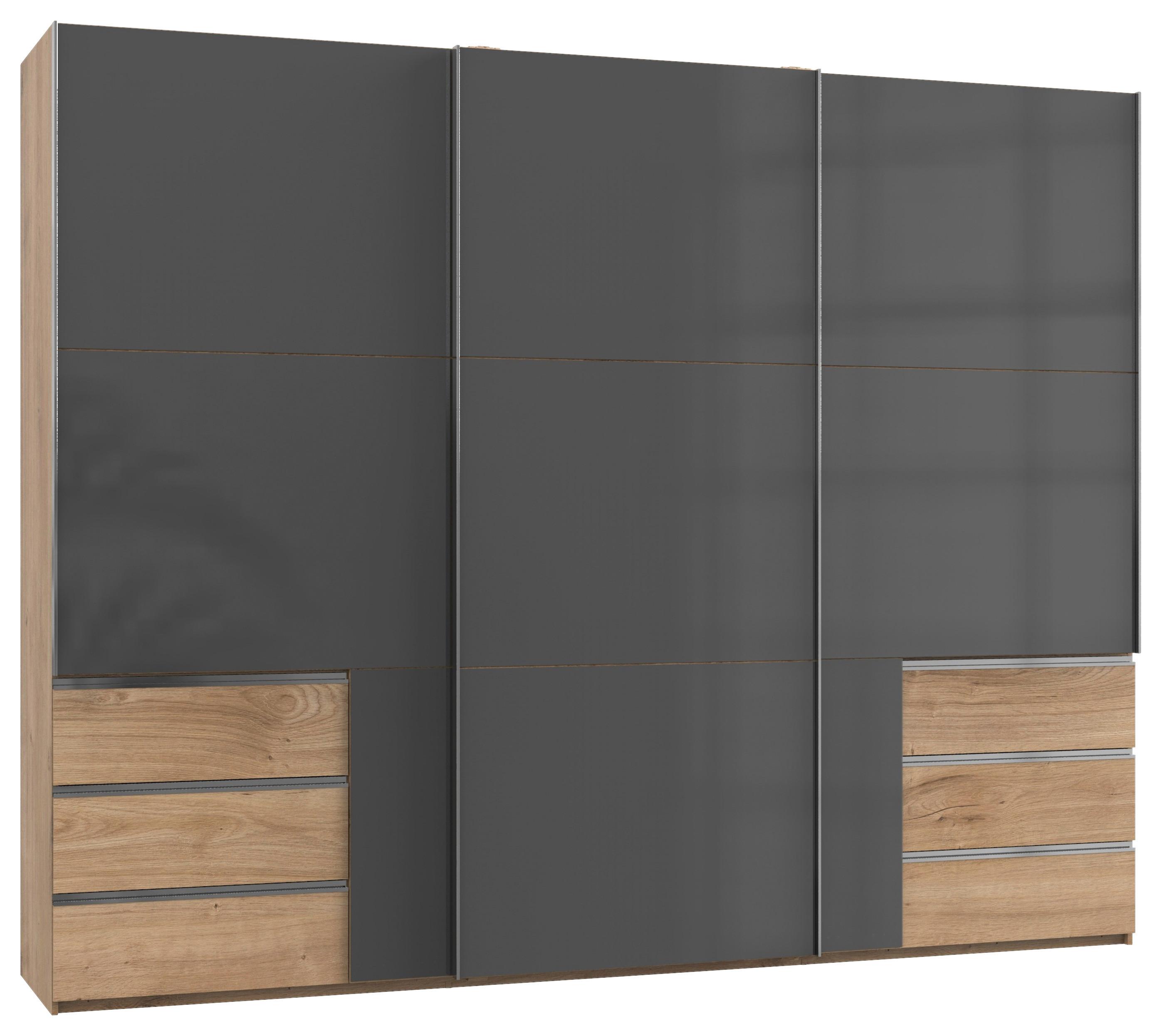 Ormar S Kliznim Vratima Level 36c - siva/boje hrasta, Moderno, drvni materijal (300/236/65cm) - Modern Living
