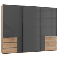 Ormar S Kliznim Vratima Level 36c - siva/boje hrasta, Moderno, drvni materijal (300/236/65cm) - Modern Living