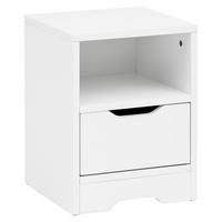 Nočna Omarica Wl5.700, Bela - bela, Moderno, leseni material (31/43/31cm) - MID.YOU