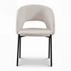 STOL NADIYA - svart/cremefärgad, Modern, metall/trä (52/78/56cm) - Bessagi Home