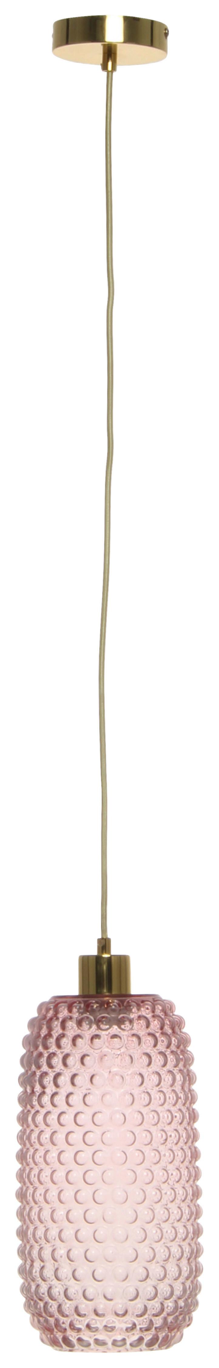 Hängeleuchte Irina 125 Rosa - Rosa, Basics, Glas (15/15/34cm) - Kayoom