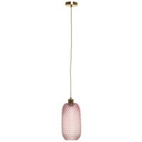 Hängeleuchte Irina 125 Rosa - Rosa, Basics, Glas (15/15/34cm) - Kayoom