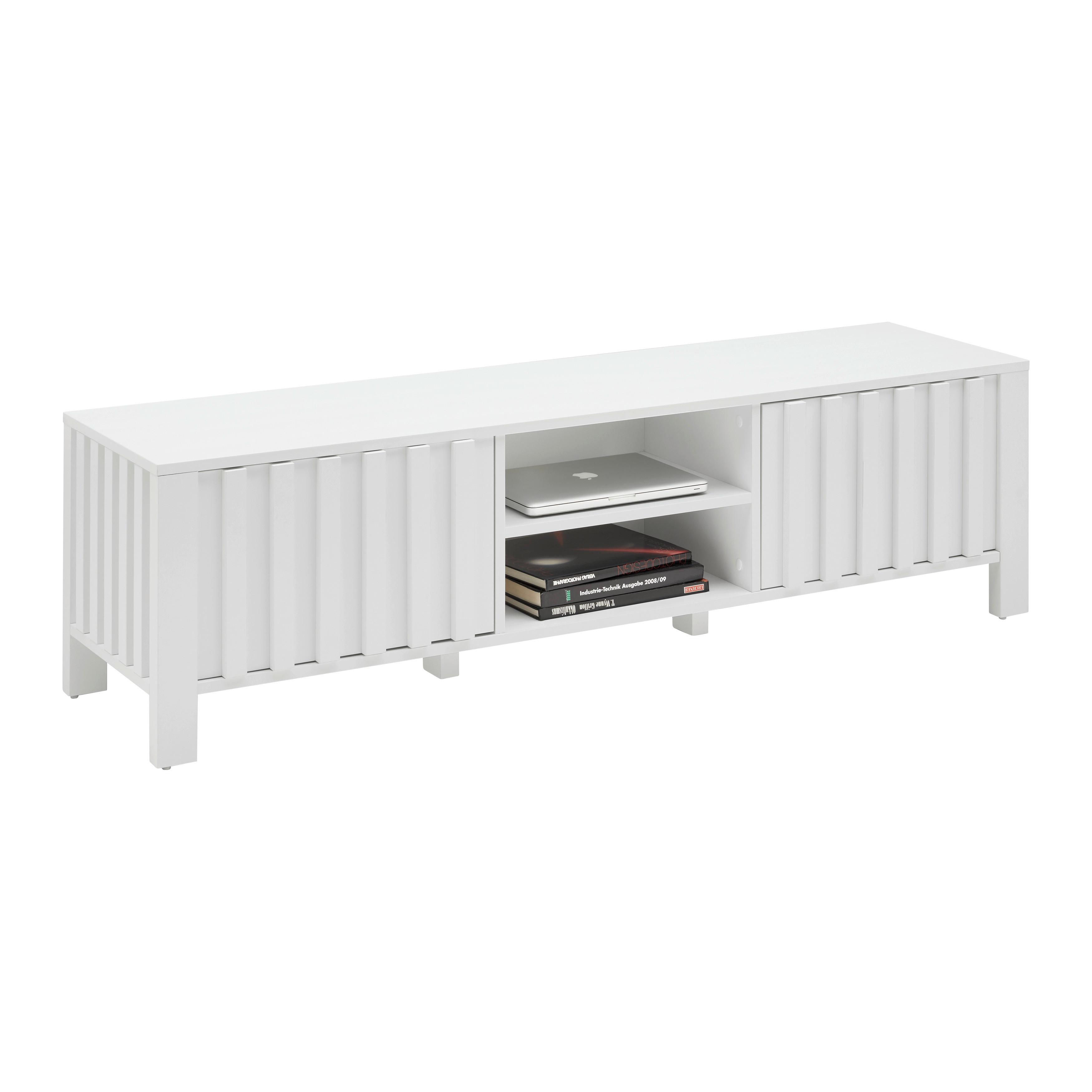 Lowboard Elara Weiß - Weiß, MODERN, Holzwerkstoff (150/42/40cm) - Mömax