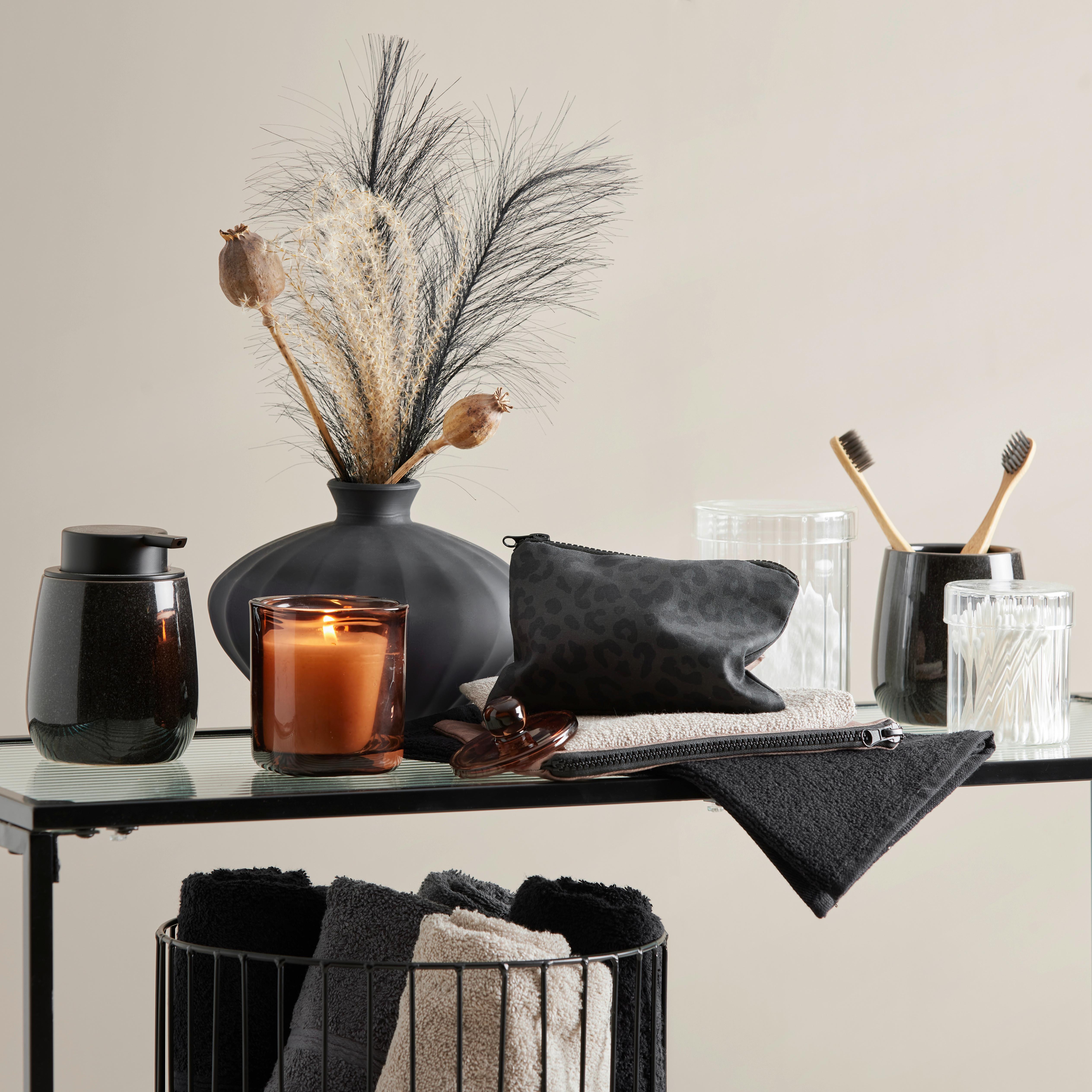 Brisača Za Goste Melanie -Akt- - črna, tekstil (30/50cm) - Modern Living
