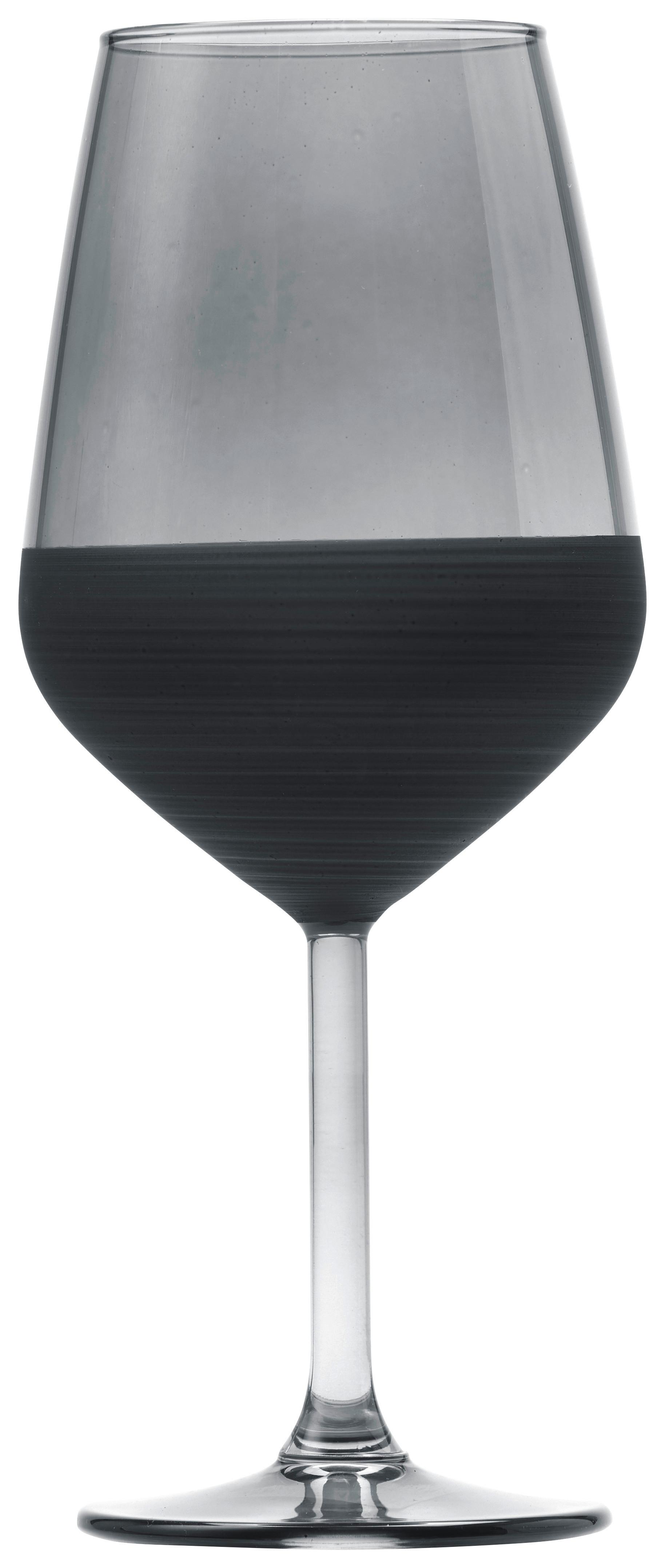 Weinglas Black ca. 490ml - Schwarz, MODERN, Glas (6,4/22cm) - Premium Living