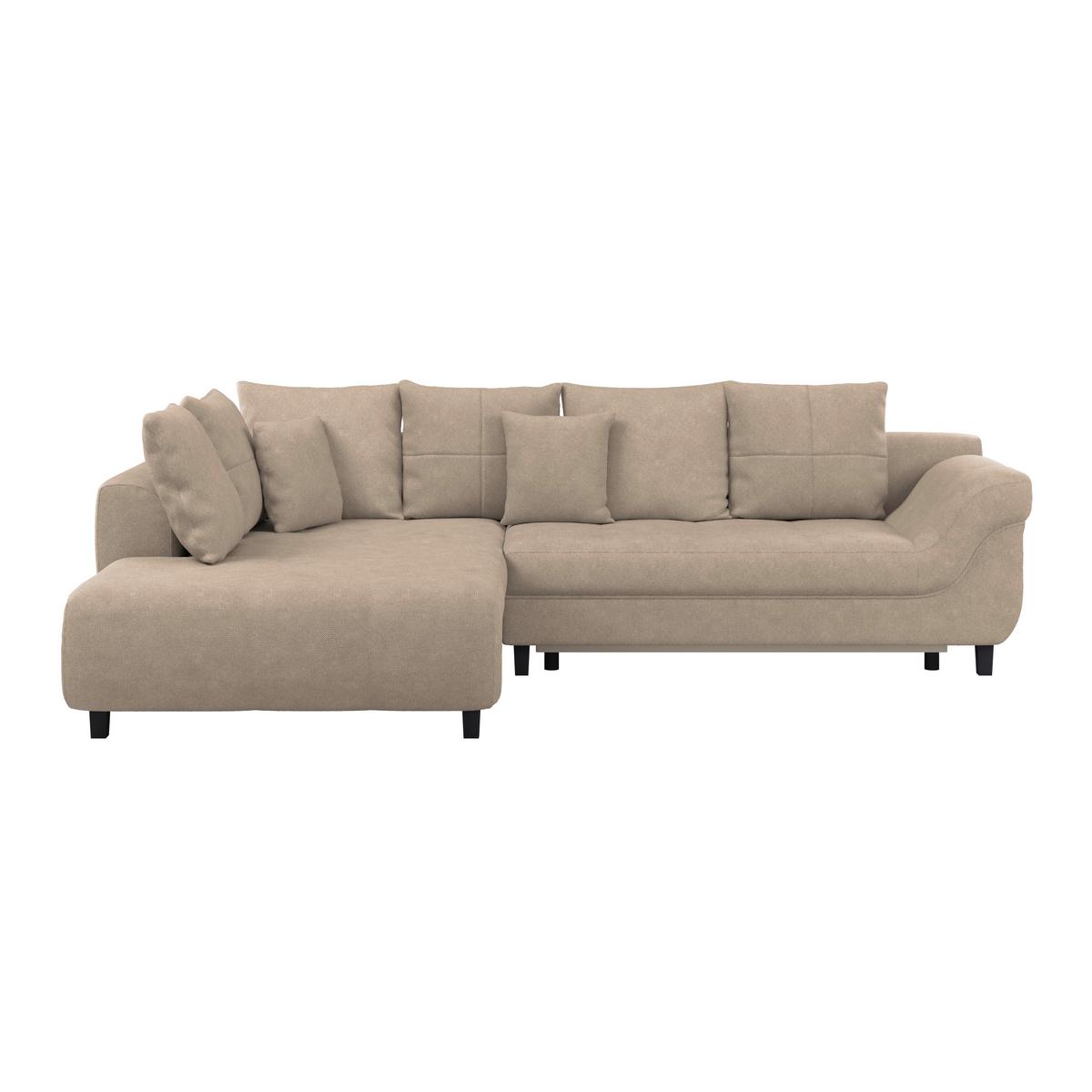 Colțar MENDOZA - bej, Design, textil (197/309cm) - Modern Living