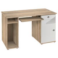 Mladinska Pisalna Miza Wiki, Hrast, Bela - bela/barve aluminija, Konvencionalno, umetna masa/leseni material (120/60/78cm) - MID.YOU