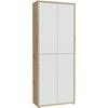 Dulap pentru pantofi ALICE - gri deschis/stejar Artisan, Modern, material pe bază de lemn (74,5/191,9/34,9cm) - Modern Living