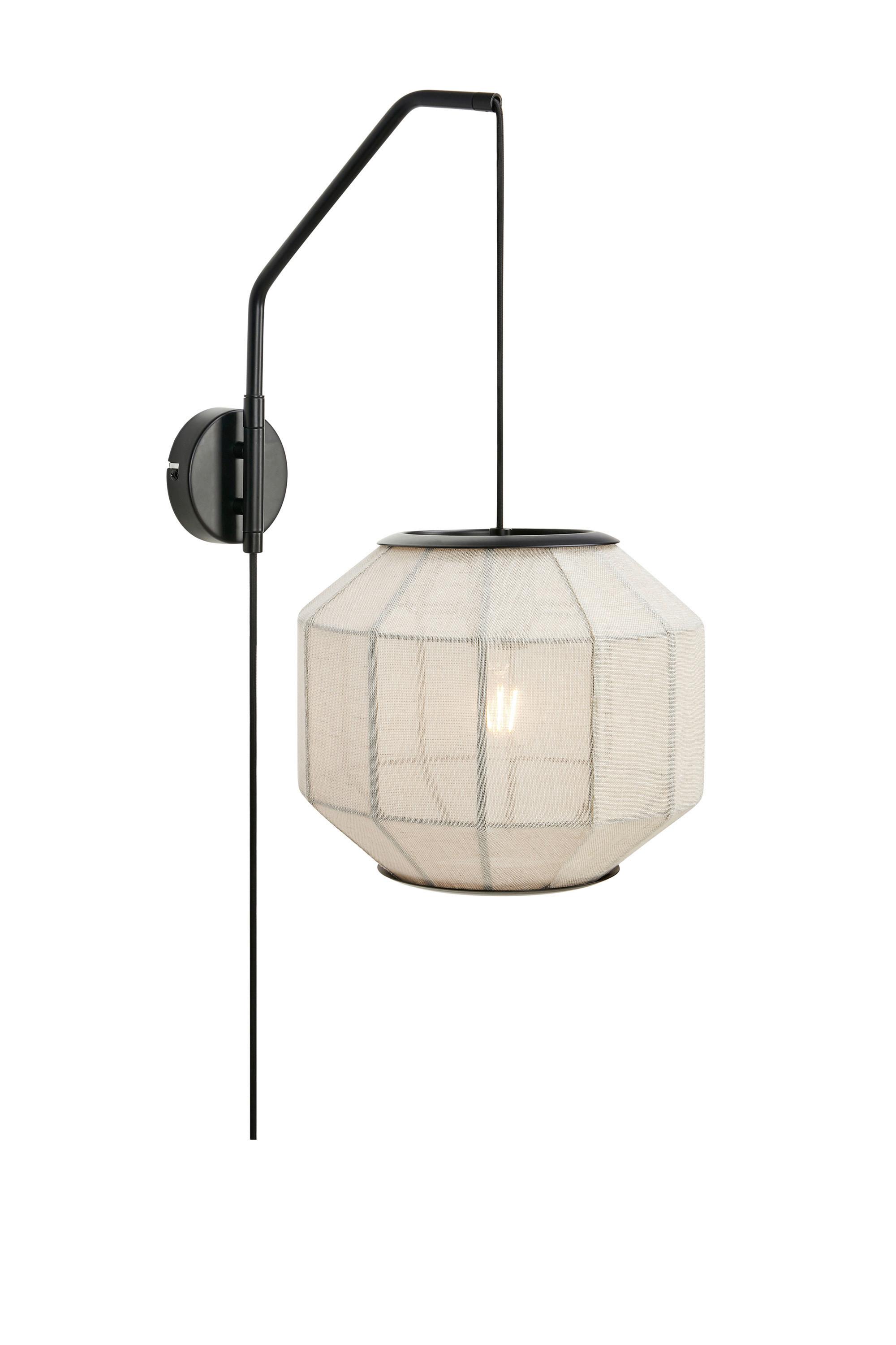 Wandleuchte Markslöjd Asuka Beige max. 60 Watt - Beige, Design, Textil (41/27/50cm) - Markslöjd