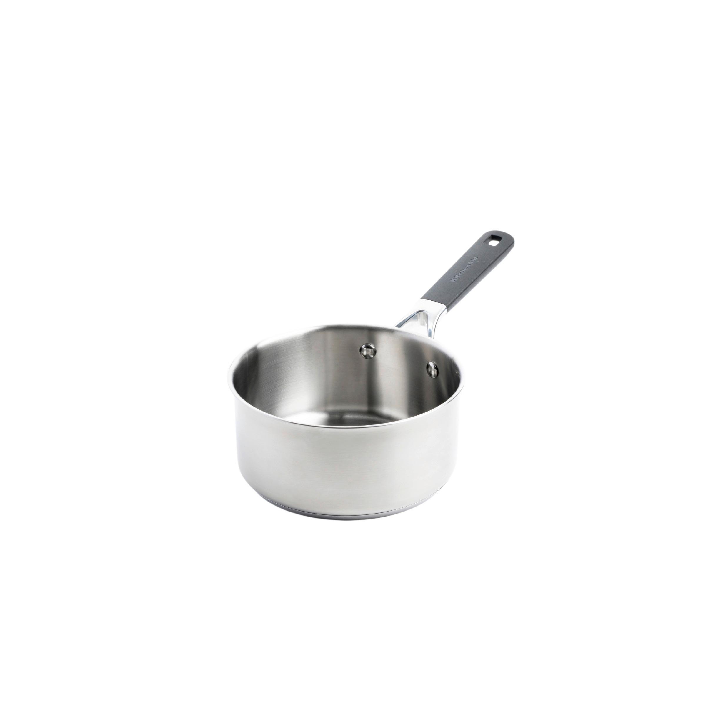 RONDEL Z RĄCZKĄ CLASSIC STAINLESS STEEL - kolor stalowy, Basics, tworzywo sztuczne/metal (18cm) - KitchenAid