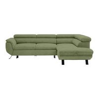 Kutna Garnitura Raven - maslinasto zelena/crna, Moderno, tekstil/metal (257/76-92/96cm) - Modern Living