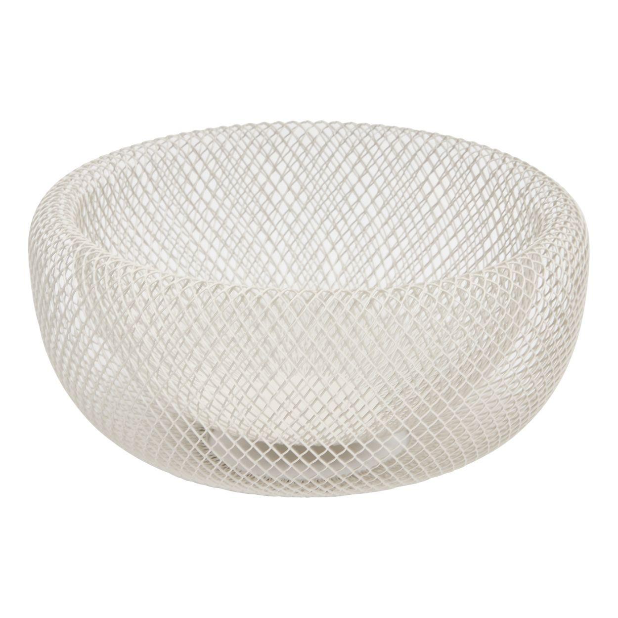 Činija Za Voće  27,7cm Mayaj - bela, Osnovno, metal (27,7/12,4cm)
