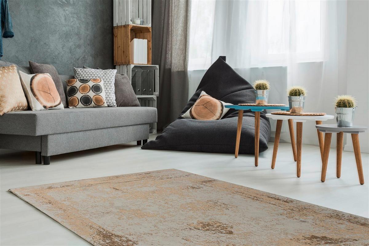 Flachwebeteppich Nostalgia 285 Sand - Creme, Konventionell, Textil (120/170cm) - Kayoom