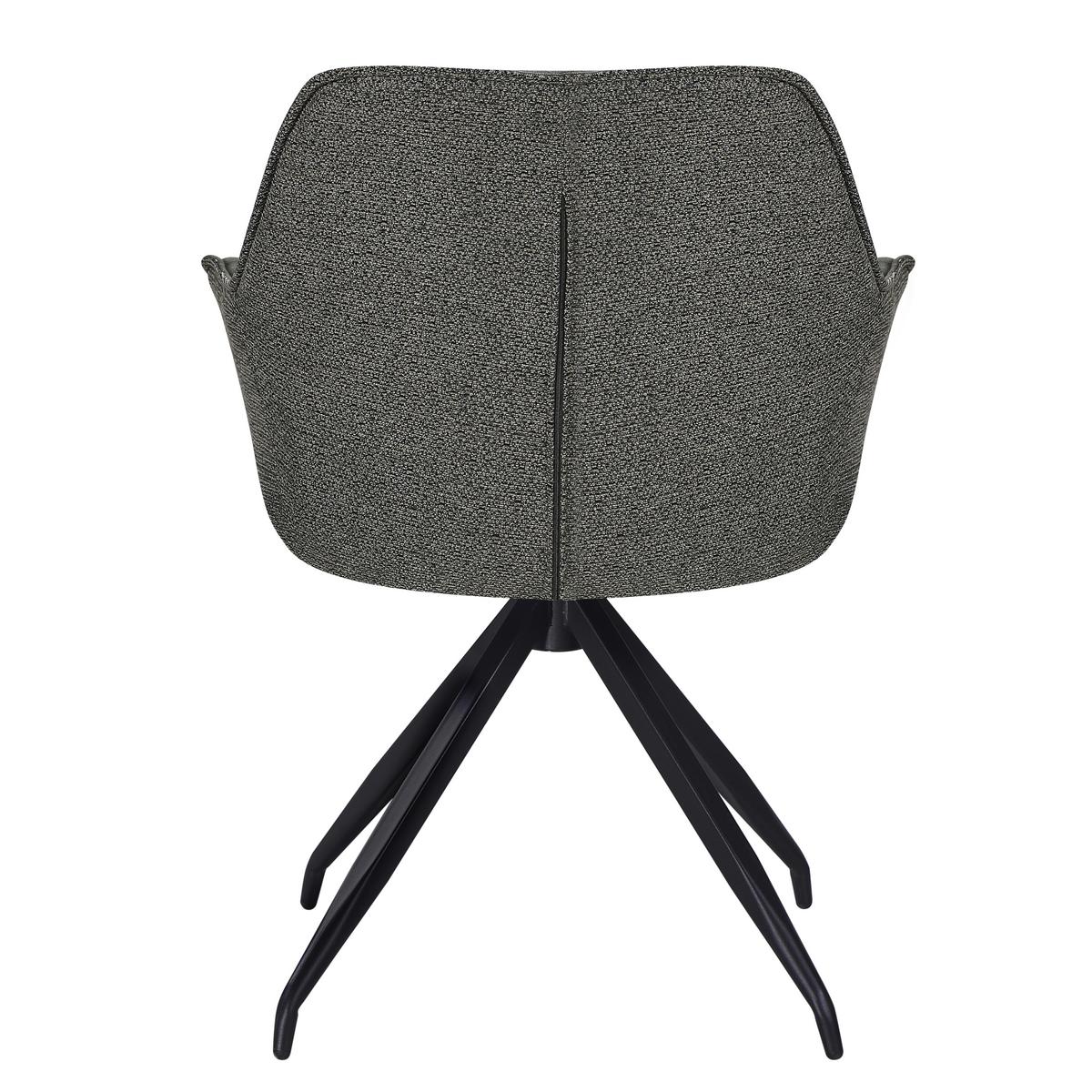 Armlehnstuhl Nova Grün - Schwarz/Grün, MODERN, Textil/Metall (64/85/62cm) - Premium Living