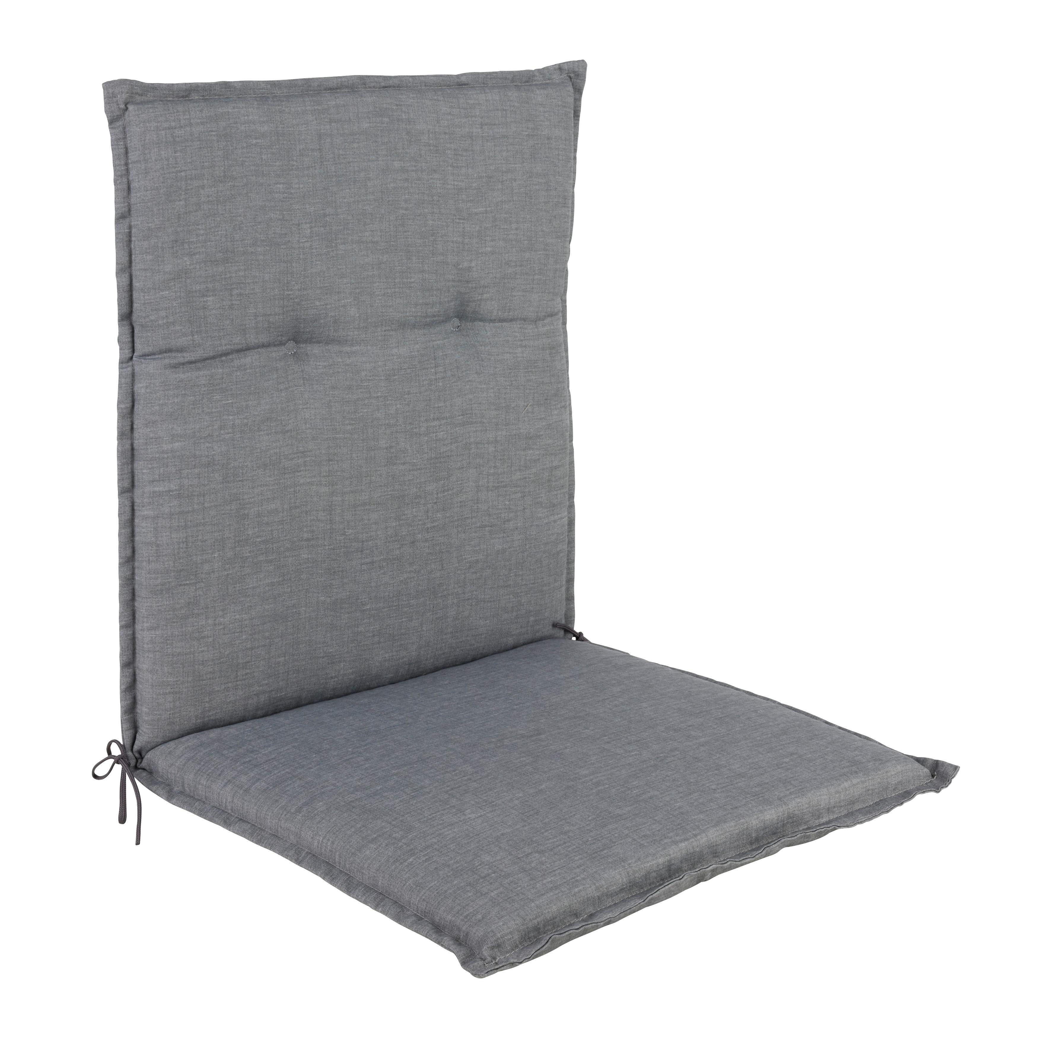 Sesselauflage Genf 1 Hellgrau ca. 100x48x5cm - Grau, Basics, Textil (100/48/5cm) - Mömax