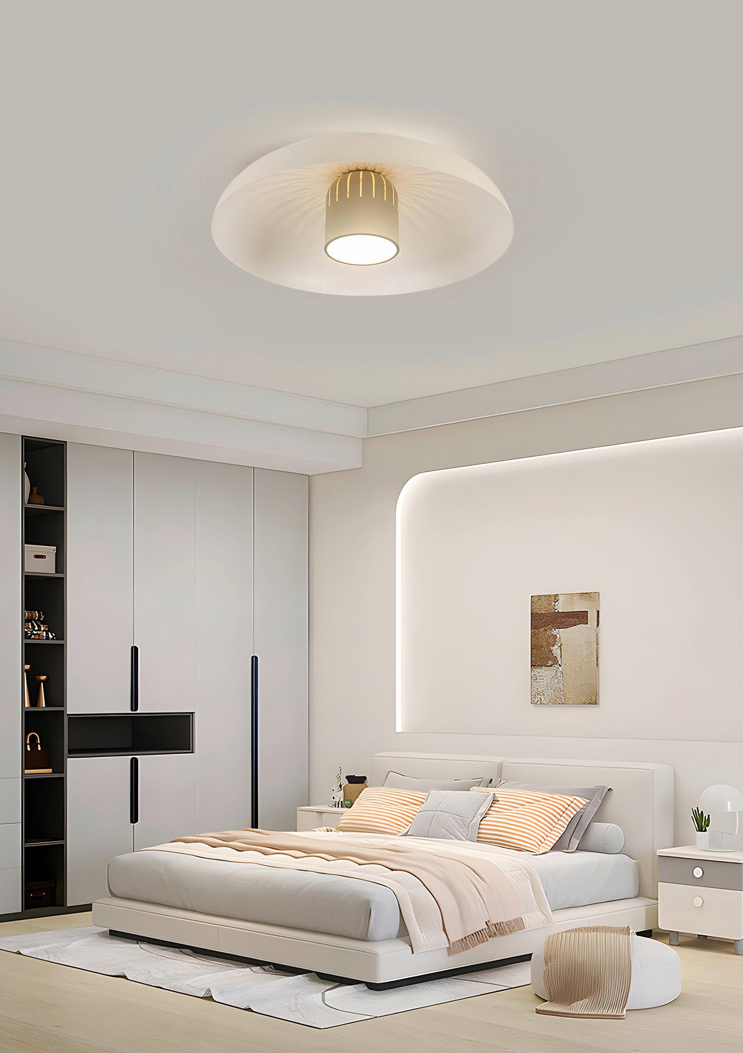 LAMPA SUFITOWA LED LOUIS *DK* - szary, Design, tworzywo sztuczne/metal (60/21,5cm) - Dieter Knoll
