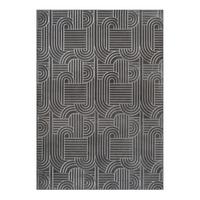 Flachwebeteppich Calma 125 Anthrazit 160x220 Cm - Anthrazit, Basics, Textil (160/220cm) - Kayoom