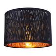 Deckenleuchte Samti max. 60 Watt - Goldfarben/Schwarz, LIFESTYLE, Textil/Metall (30/21cm) - Modern Living Deckenleuchte Samti max. 60 Watt - Goldfarben/Schwarz, LIFESTYLE, Textil/Metall (30/21cm) - Modern Living