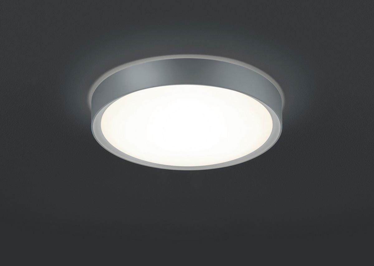 Badezimmer-Deckenleuchte Clarimo in Titan max. 18 Watt - Titanfarben, KONVENTIONELL, Kunststoff/Metall (33,0/9,0cm) - Trio Leuchten