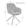 STOL MED ARMSTÖD EILEEN - svart, Lifestyle, metall/textil (68/86/64cm) - Mömax
