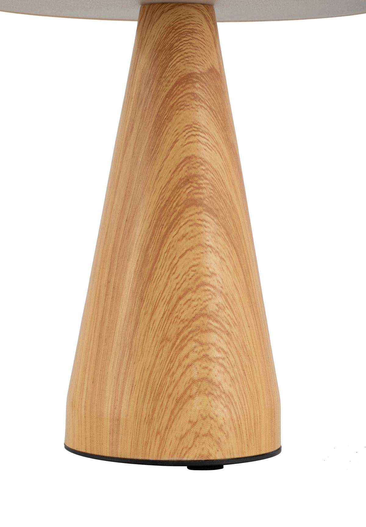 LAMPA STOŁOWA SINDY - kolor naturalny, Trend, tworzywo sztuczne/metal (15,5/21cm) - Novel