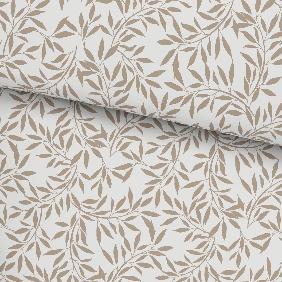 BETTWÄSCHESET TIFFANY - Taupe/Weiss, Konventionell, Textil (160/210cm) - Modern Living