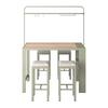 UTEMÖBLER SET NELLI 2 - beige/grön, Modern, metall/textil (80/157/209cm)