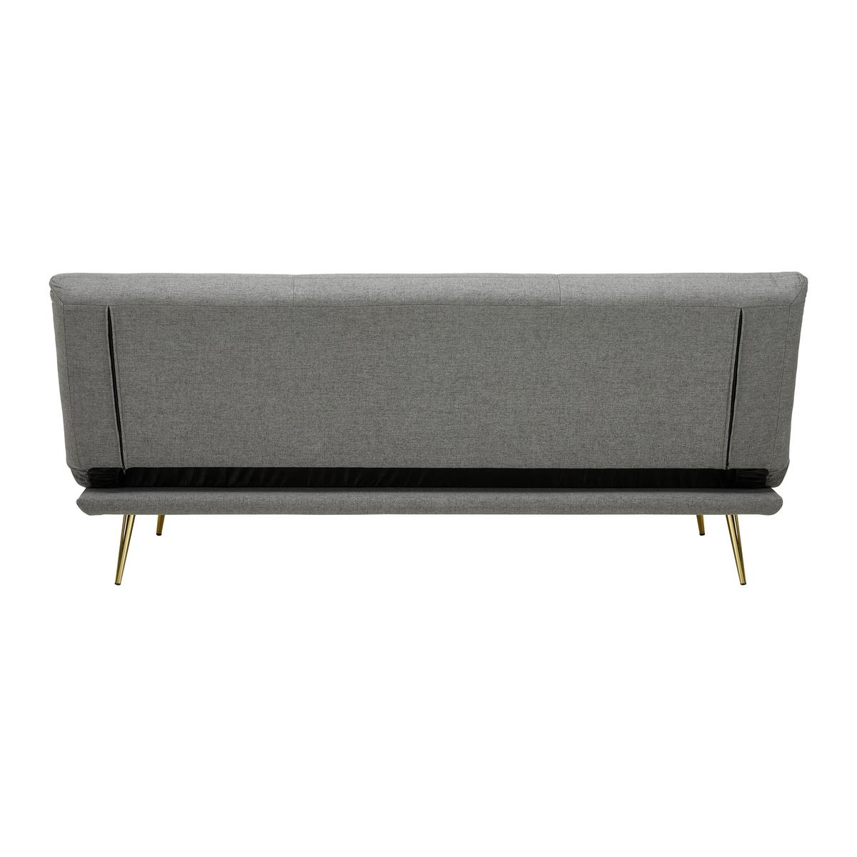 Zofa S Posteljno Funkcijo Ben, Siva - zlate barve/siva, Moderno, kovina/tekstil (186/82/85cm) - Bessagi Home