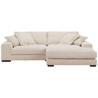 Sedežna Garnitura Paddy, Bež, Žamet - črna/bela, Romantika, umetna masa/tekstil (280/190cm) - Mömax