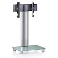 Stojalo Za Tv Bilano Srebrna, 60 Cm - srebrne barve, Konvencionalno, kovina/steklo (60/100/44cm) - MID.YOU