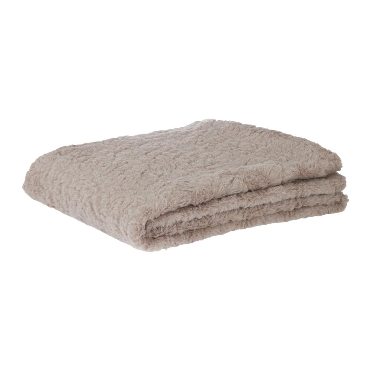 Szőrmetakaró Rabbit Brushed 130/170 - világosbarna, textil (130/170cm) - Modern Living