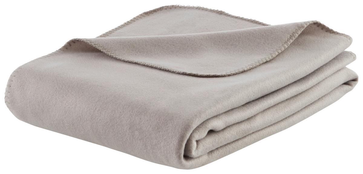 Fleecedecke Felicity in Grau ca. 140x200cm - Grau, KONVENTIONELL, Textil (140/200cm) - Modern Living