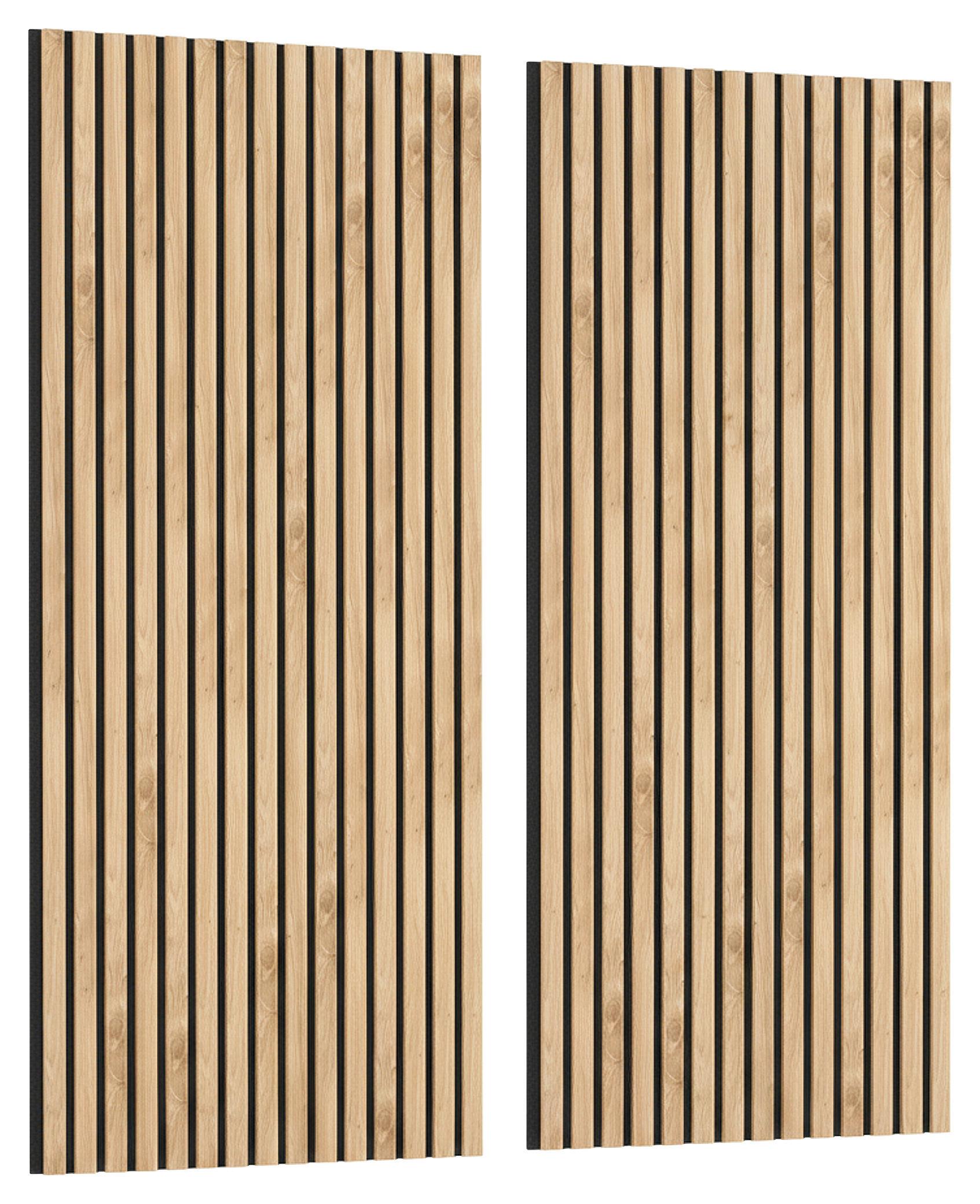 Akustikpaneel Lucia Eichefarben, 2er Set - Eichefarben, Modern, Holzwerkstoff/Textil (60/120/1,5cm) - Mömax