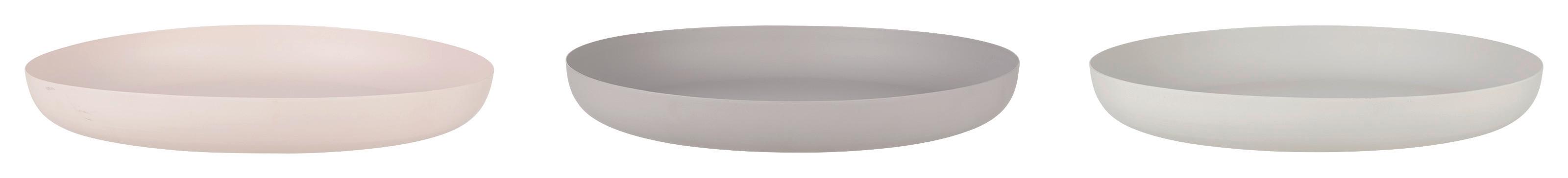 Dísztányér Tamara - világos rózsaszín/kékesszürke, Modern, fém (30,5/3,5cm) - Modern Living
