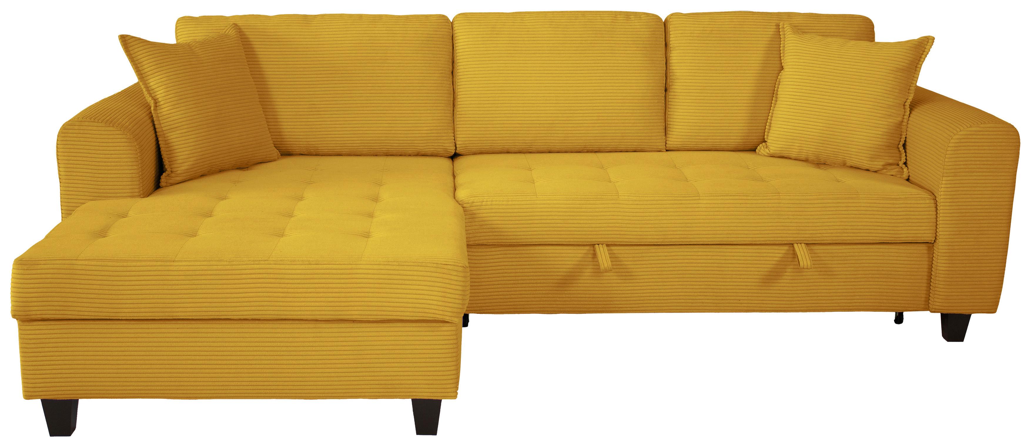 Kutna Garnitura Moritz - boje senfa, Trend, tekstil (155/265cm) - Modern Living